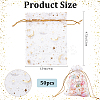 50Pcs Gold Stamping Moon & Star Organza Drawstring Gift Storage Bags OP-BBC0001-03A-01-2