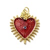 Rack Plating Brass Enamel Pendants X-KK-M230-27G-2