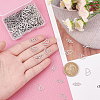 200Pcs 2 Style 304 Stainless Steel Linking Rings STAS-DC0007-72-2
