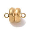 Ion Plating(IP) 304 Stainless Steel Magnetic Clasps with Loops X-STAS-P206-03G-2
