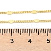 Brass Curb Chains with Heart Necklace for Women LS-NJEW-P265-36G-2