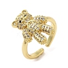 Rack Plating Brass Micro Pave Cubic Zirconia Finger Ring RJEW-C072-32A-01G-1
