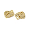 Brass Micro Pave Cubic Zirconia Pendants KK-E068-VC040-3
