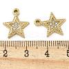 Ion Plating(IP) 304 Stainless Steel Rhinestone Charms STAS-U032-08G-3