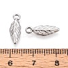 304 Stainless Steel Leaf Charms STAS-T067-51P-3
