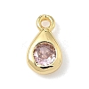 Brass Micro Pave Cubic Zirconia Charms LS-KK-G548-20G-03-1