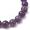 Natural Amethyst Beaded Stretch Bracelets for Women Men BJEW-JB11099-4