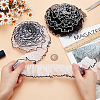   2Pcs 2 Colors Polyester Pleated Lace Trim Ribbon OCOR-PH0002-77A-3