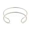 Non-Tarnish Hollowed 304 Stainless Steel Cuff Bangles for Women Men BJEW-P331-02P-3
