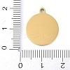 Ion Plating(IP) 201 Stainless Steel Pendants STAS-K288-02G-P-3