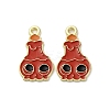 Halloween Alloy Enamel Pendants STAS-I354-01G-A02-1