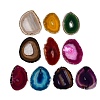 Dyed & Heated Natural Agate Slice Big Pendants GG-CBAAF67-02-1