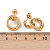 304 Stainless Steel Twist Ring Stud Earrings X-EJEW-P324-05G-5