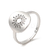 Non-Tarnish 304 Stainless Steel Adjustable Rings RJEW-K245-59P-3