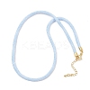 4MM Round Nylon Cotton Cord Necklaces Making NJEW-C106-02G-14-1