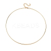1.5MM 201 Stainless Steel Wire Choker Necklace NJEW-Z098-02G-1