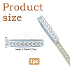 12.75M Polyester Leaf Pattern Ribbon OCOR-DC0001-28B-2