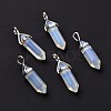 Opalite Pointed Pendants G-K329-21P-2