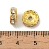 Brass Grade B Rhinestone Spacer Beads RSB039-B01G-2