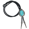Natural Turquoise with PU Leather Lariat Necklace NJEW-WH20010-02A-1