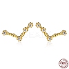 Cubic Zirconia Constellation Stud Earrings EJEW-P231-90G-01-2