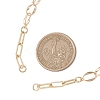Brass Paperclip Chain Twisted Chain Necklace Making AJEW-JB01543-2