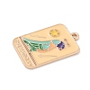 Tarot Alloy Enamel Pendants ENAM-A008-47KCG-03-2