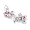 Brass Micro Pave Cubic Zirconia Pendants KK-P271-03P-D-2