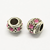 Alloy Rhinestone European Beads MPDL-R036-08D-1