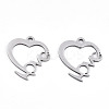Non-Tarnish Valentine's Day 201 Stainless Steel Pendants LS-STAS-S081-076-1