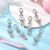 10Pcs Glass Pendant Decorations HJEW-JM02548-2