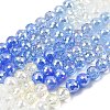 Electroplate Glass Beads Strands EGLA-D300-06-8mm-21-2