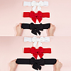 3Pcs 3 Colors Cloth Bowknot Elastic Chain Belts AJEW-CP0008-09-3