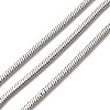 304 Stainless Steel Square Snake Chains STAS-L306-06A-P-1