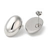 Non-Tarnish 304 Stainless Steel Stud Earrings LS-EJEW-Z026-04P-2