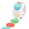Christmas Themed Flat Round Roll Stickers LS-DIY-B045-17B-3