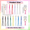 15Pcs 15 Colors Polyester Pendant Decorations FIND-NB0007-37-2
