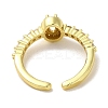 Rack Plating Brass Micro Pave Cubic Zirconia Cuff Rings RJEW-H228-10G-3