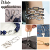 6Pcs 3 Styles Brass Screw Carabiner Lock Charms KK-UN0002-01-6
