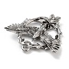 Tibetan Style Alloy Pendants FIND-U006-14AS-08-2