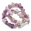 Natural Purple Fluorite Beads Strands G-F783-G04-01-5