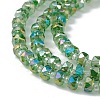 Transparent Electroplate Glass Beads Strands EGLA-F153-AB06-3