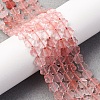 Cherry Quartz Glass Beads Strands G-B138-C16-01-1