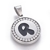 304 Stainless Steel Enamel Pendants STAS-E439-90R-P-1