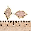 Natural Sunstone Faceted Leaf Pendants G-I375-04G-07-3