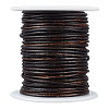 20M Round Cowhide Leather Cord WL-WH0015-01B-03-1