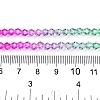 Gradient Color Baking Paint Glass Bead Strands X1-DGLA-A039-T4mm-A010-5