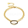 304 Stainless Steel Enamel Rolo Chain Bracelets BJEW-I315-12G-02-1