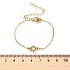 304 Stainless Steel Sun Link Bracelets BJEW-D308-01G-5