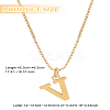 1pc 304 Stainless Steel Letter Pendant Necklaces NJEW-LP0001-38V-G-2
